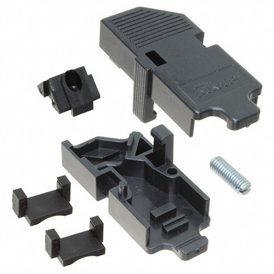 182665-1 by TE Connectivity AMP Connectors - CONNECTOR BACKSHELL 9POS 180DEG BLACK