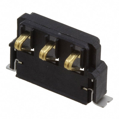 1827928-1 by TE Connectivity AMP Connectors - CONNECTOR SPRING BATTERY 3POS R/A SMD