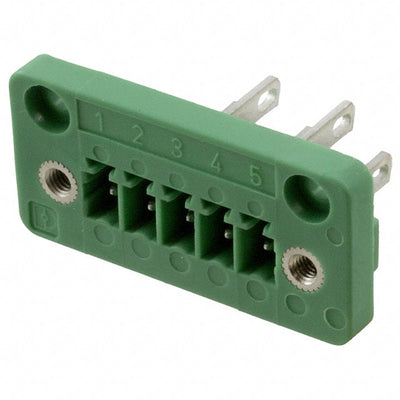 1829374 by Phoenix Contact - TERM BLK HEADER 5POS GREEN