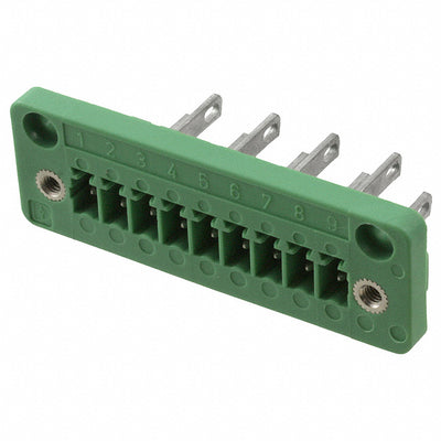 1829400 by Phoenix Contact - TERM BLK HEADER 9POS GREEN
