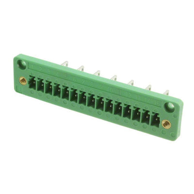 1829468 by Phoenix Contact - TERM BLK HEADER 15POS GREEN