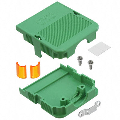 1834411 by Phoenix Contact - CONNECTOR TERM BLK CABLE HSG GRN 9POS
