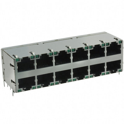 1840326-1 by TE Connectivity AMP Connectors - CONNECTOR MAGJACK 12PORT 1000 BASE-T