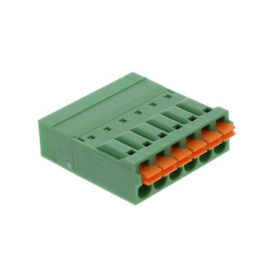 1844028 by Phoenix Contact - TERM BLOCK PLUG 6POS STR 3.5MM