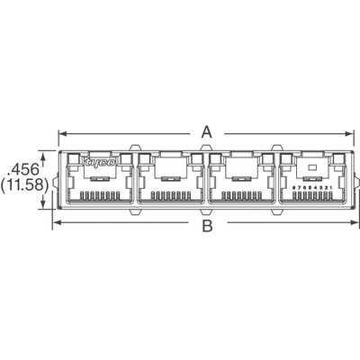 1888250-5 by TE Connectivity AMP Connectors - CONNECTOR MOD JACK 8P8C R/A SHIELDED