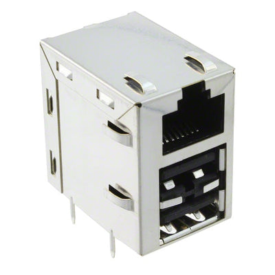 1888371-1 by TE Connectivity AMP Connectors - CONNECTOR MOD JACK 8P8C R/A SHIELDED