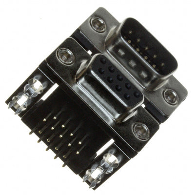 189-009-413R491 by NorComp Inc. - CONNECTOR D-SUB PLUG/RCPT 9P R/A SLDR