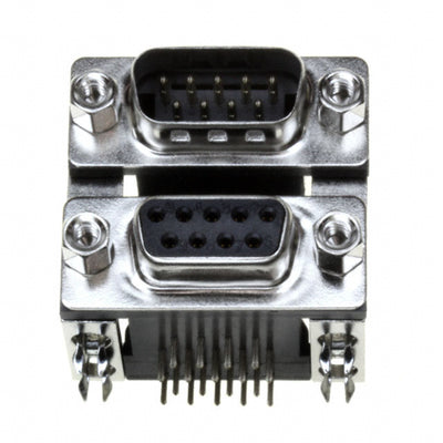 189-009-413R571 by NorComp Inc. - CONNECTOR D-SUB PLUG/RCPT 9P R/A SLDR