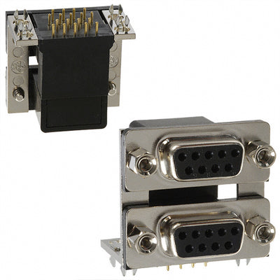 189-009-513R571 by NorComp Inc. - CONNECTOR D-SUB RCPT 9POS R/A SLDR
