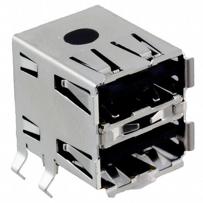 1903815-1 by TE Connectivity AMP Connectors - CONNECTOR RECPT USB2.0 TYPEA STACK R/A