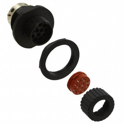 TN7S14-0012P1L by ITT Cannon, LLC - CONNECTOR RECPT HSNG MALE 12POS PNL MT
