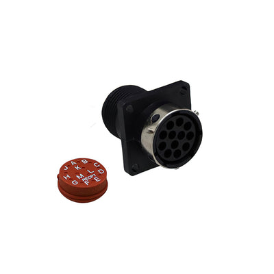 192900-0324 by ITT Cannon, LLC - CONNECTOR RECPT HSG FMALE 12POS PNL MT