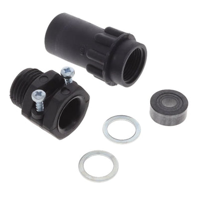 192900-0636 by ITT Cannon, LLC - CONNECTOR BACKSHELL W/CLMP SZ10 BLACK