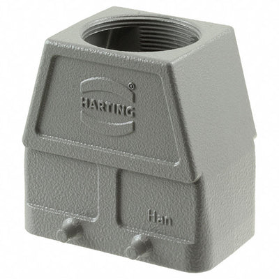 19300100428 by HARTING - CONNECTOR HOOD TOP ENTRY SZ10B M40
