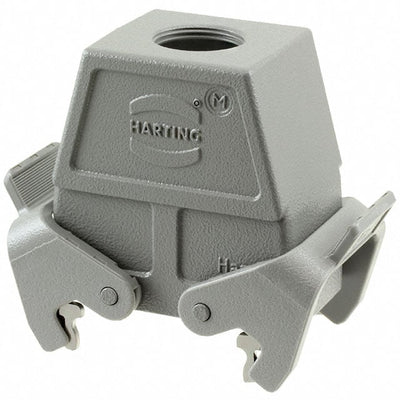 19300100436 by HARTING - CONNECTOR HOOD TOP ENTRY SZ10B M25
