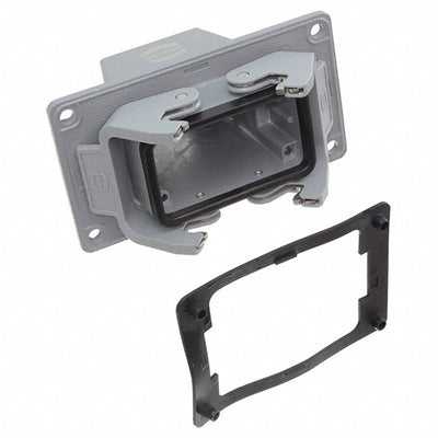 19300101122 by HARTING - 10B PANEL FEED THROUGH HOUSING,