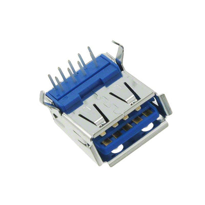 1932258-1 by TE Connectivity AMP Connectors - CONNECTOR RECPT USB3.0 TYPEA 9POS R/A