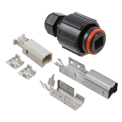1954640-1 by TE Connectivity AMP Connectors - CONNECTOR PLUG USB2.0 TYPEB 4POS SLD