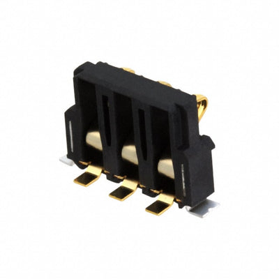 1981061-1 by TE Connectivity AMP Connectors - CONNECTOR SPRING BATTERY 3POS R/A SMD