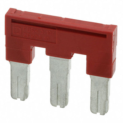 1986657 by Phoenix Contact - JUMPER TERM BLK 3POS FLAT PIN