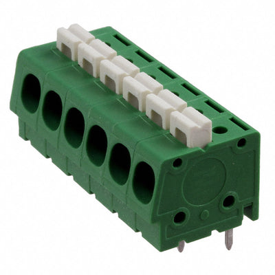 1986712-6 by TE Connectivity AMP Connectors - TERM BLK 6P SIDE ENT 5.08MM PCB