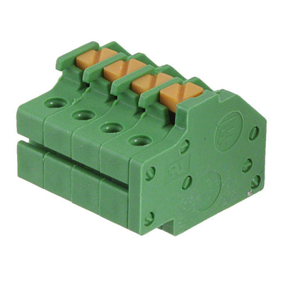 1986716-4 by TE Connectivity AMP Connectors - TERM BLOCK PLUG 4POS 90DEG 3.5MM