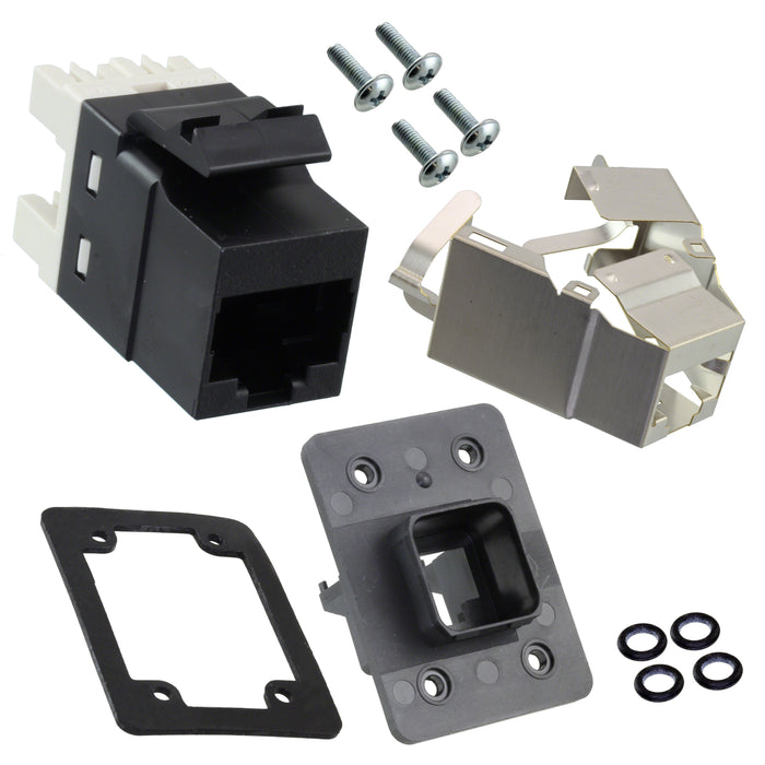1987674-1 by TE Connectivity AMP Connectors - IP65/67 PUSH-PULL FRAME CAT5