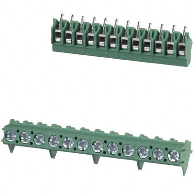 1988901 by Phoenix Contact - TERM BLOCK 12POS 45DEG 5MM PCB