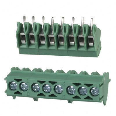 1989010 by Phoenix Contact - TERM BLOCK 8POS 45DEG 3.5MM PCB