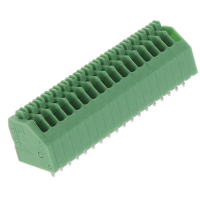 1989900 by Phoenix Contact - TERM BLOCK 18POS 45DEG 2.5MM PCB