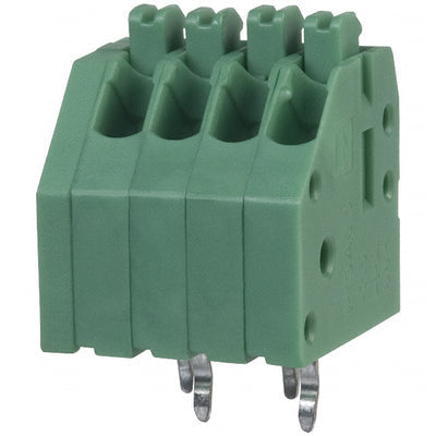 1990025 by Phoenix Contact - TERM BLOCK 4POS 45DEG 2.5MM PCB