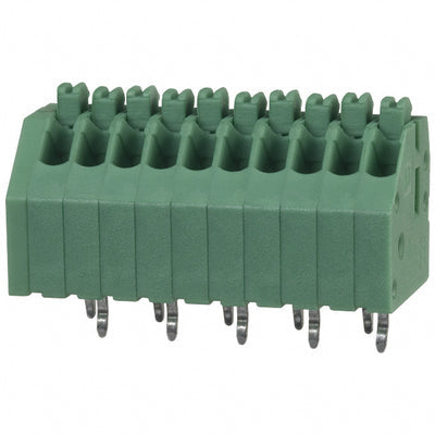 1990083 by Phoenix Contact - TERM BLOCK 10POS 45DEG 2.5MM PCB