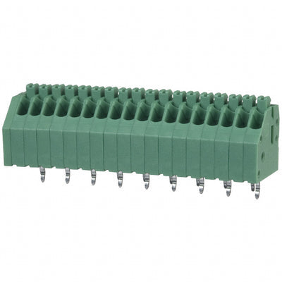 1990164 by Phoenix Contact - TERM BLOCK 18POS 45DEG 2.5MM PCB