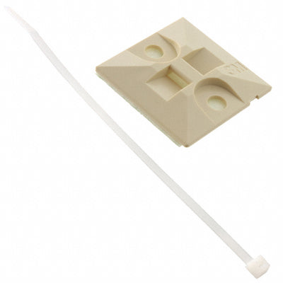 792 by 3M - CABLE TIE HLDR SNGLE ADH IVORY