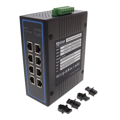 EHG6408-4PoE-24V by ATOP Technologies - 8-PORT UNMANAGED GIGABIT ETHERNE