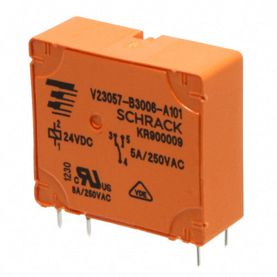 V23057-B3006-A101 by TE Connectivity Potter & Brumfield Relays - RELAY GEN PURPOSE SPDT 5A 24V