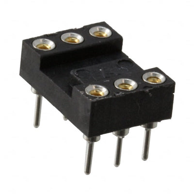 506-AG11D-ESL-LF by TE Connectivity AMP Connectors - CONNECTOR IC DIP SOCKET 6POS GOLD