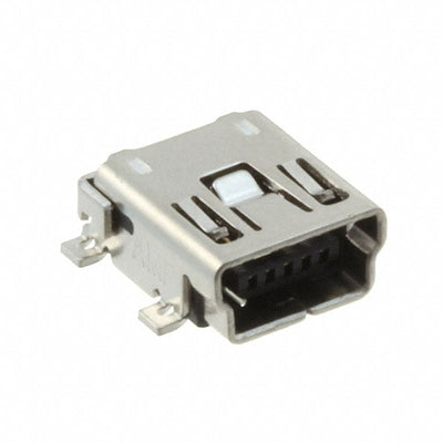 2-1734035-2 by TE Connectivity AMP Connectors - CONNECTOR RECPT USB2.0 MINI B SMD R/A