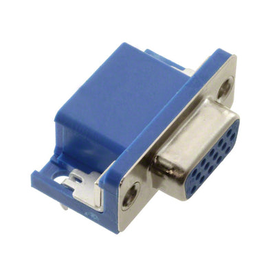 2-1734344-3 by TE Connectivity AMP Connectors - CONNECTOR D-SUB HD RCPT 15P R/A SLDR