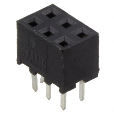 2-1734506-6 by TE Connectivity AMP Connectors - CONNECTOR RECPT 6POS 0.079 GOLD PCB