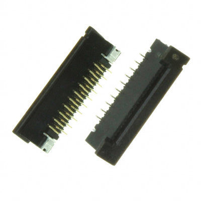 2-1734742-0 by TE Connectivity AMP Connectors - CONNECTOR FFC VERT 20POS 0.5MM SMD