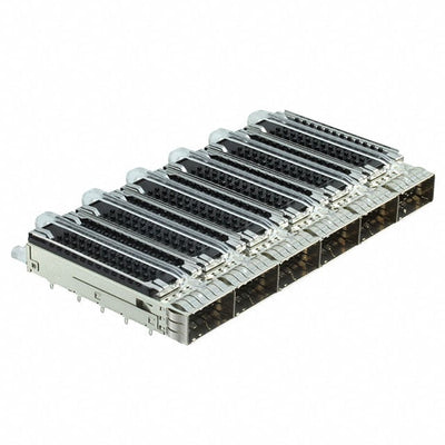 2-2170708-2 by TE Connectivity AMP Connectors - CONNECTOR ZQSFP+ CAGE 1X6 W/HSINK R/A
