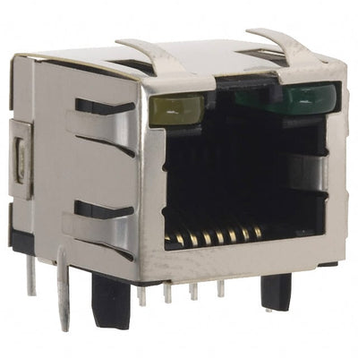 1-406507-1 by TE Connectivity AMP Connectors - CONNECTOR MOD JACK 8P8C R/A SHIELDED