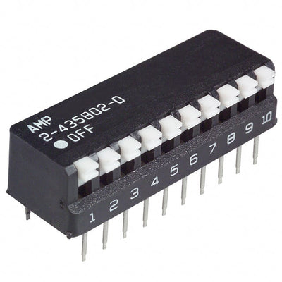 2-435802-0 by TE Connectivity ALCOSWITCH Switches - SWITCH PIANO DIP SPST 25MA 24V