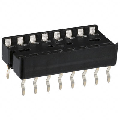 2-641262-1 by TE Connectivity AMP Connectors - CONNECTOR IC DIP SOCKET 16POS TIN