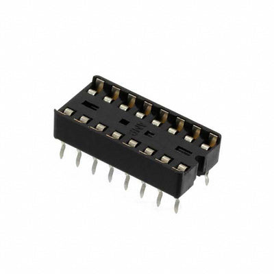 2-641262-4 by TE Connectivity AMP Connectors - CONNECTOR IC DIP SOCKET 16POS GOLD