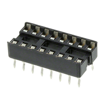 2-641610-4 by TE Connectivity AMP Connectors - CONNECTOR IC DIP SOCKET 16POS GOLD