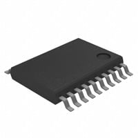 Black electronic component with 14 pins on a white background