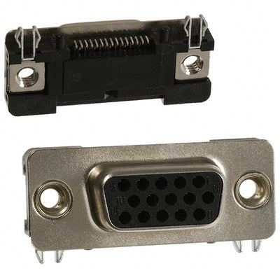 200-015-263R001 by NorComp Inc. - CONNECTOR D-SUB HD RCPT 15POS SMD R/A