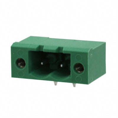 OQ0255510000G by Amphenol Anytek - TERM BLOCK HDR 2POS 90DEG 5.08MM